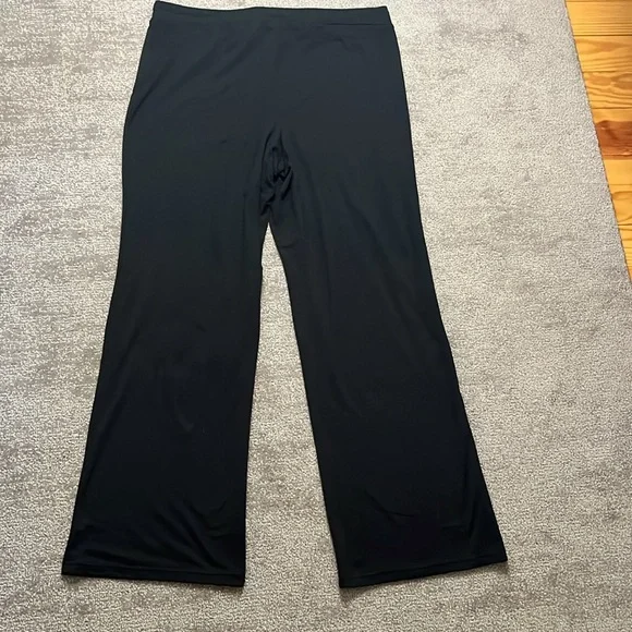 Quince Flow Knit Wide Leg Black Pant Size L - Picture 9 of 9